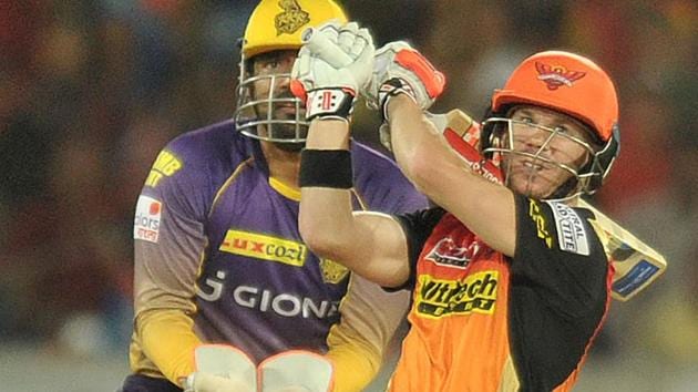Sunrisers Hyderabad captain David Warner’s century in the Indian Premier League match against Kolkata Knight Riders on April 30 proved to be the difference between the two teams and KKR skipper Gautam Gambhir had some difficulty relegating the memories of the punished the Aussie dished out to his bowlers.(AFP)