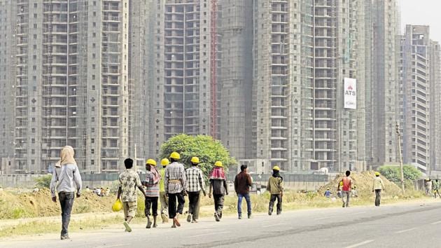 The buyers’ major concern is that delayed residential projects are now being rushed to obtain an OC and CC from the town and country planning department.(Parveen Kumar/HT File Photo)