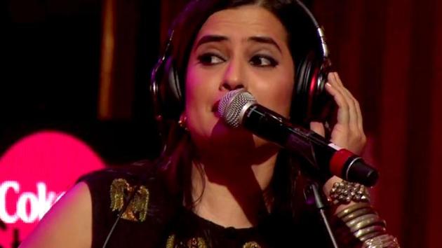 Sona Mohapatra in action at MTV Coke Studio Season 4. Sona Mohapatra in action at MTV Coke Studio Season 4.