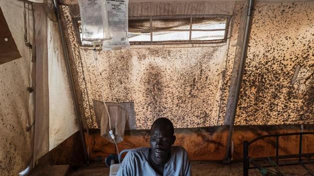 Famine was declared in two counties of South Sudan in February 2017. The disaster is part of an arc of hunger and violence threatening 20 million people as it stretches across Africa into the Middle East. (AFP)