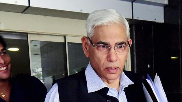 Head of the Supreme Court-appointed BCCI's Committee of Administrators Vinod Rai visits the BCCI headquarters in Mumbai.(PTI)