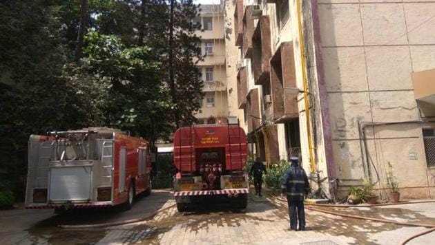 Cooling operations are ongoing, said officials.(ANI) Cooling operations are ongoing, said officials.(ANI)