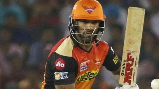 With some good performances in IPL 2017, Shikhar Dhawan is expected to feature in India’s ICC Champions Trophy squad.(PTI)