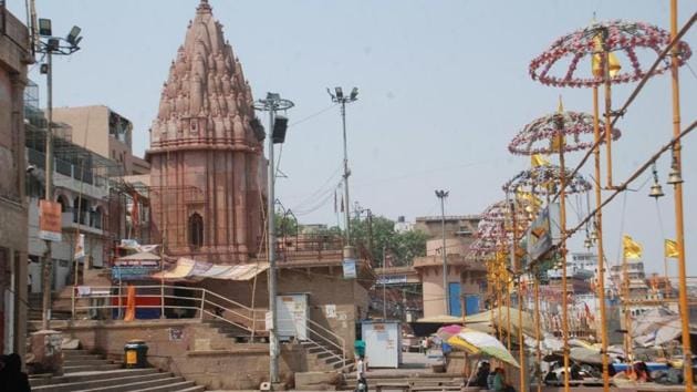 A ghat in Varanasi, the city was ranked 32nd in a survey of clean cities in India.(Rajesh Kumar /HT Photo) A ghat in Varanasi, the city was ranked 32nd in a survey of clean cities in India.(Rajesh Kumar /HT Photo)