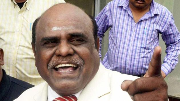 The Supreme Court has ordered justice CS Karnan of teh Calcutta high court to appear before a group of doctors for mental evaluation.(PTI photo) The Supreme Court has ordered justice CS Karnan of teh Calcutta high court to appear before a group of doctors for mental evaluation.(PTI photo)