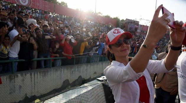 Preity Zinta, Kings XI Punjab team co-owner, has been a regular feature during her team’s matches in the Indian Premie League (IPL) 2017. (Ravi Kumar/Hindustan Times) Preity Zinta, Kings XI Punjab team co-owner, has been a regular feature during her team’s matches in the Indian Premie League (IPL) 2017. (Ravi Kumar/Hindustan Times)