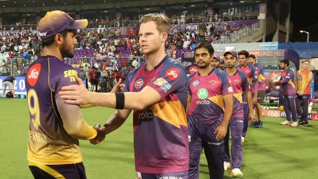 Steve Smith’s men have now climbed to third with 14 points while KKR are second with same number of points but due to better net run-rate. (BCCI ) Steve Smith’s men have now climbed to third with 14 points while KKR are second with same number of points but due to better net run-rate. (BCCI )