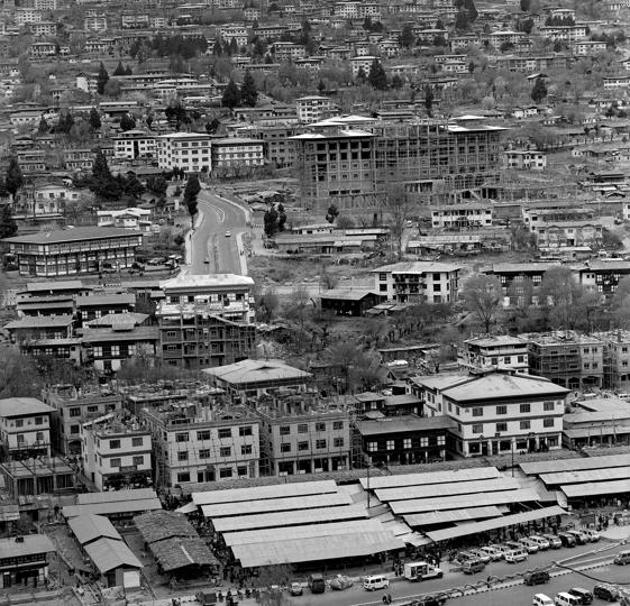 A bird’s eye view of Thimphu, 2004. (Courtesy: Serena Chopra)
