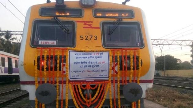 The train decorated for the occasion. (HT) The train decorated for the occasion. (HT)