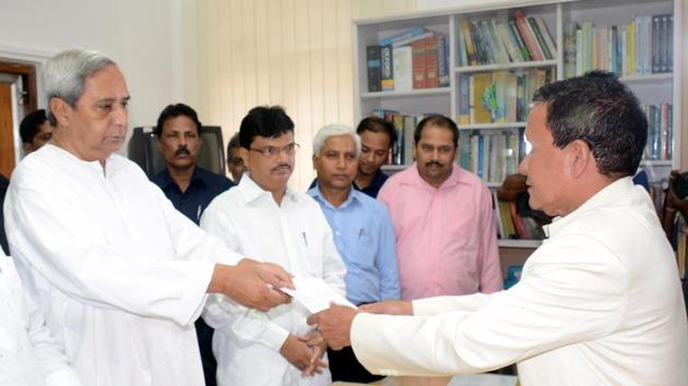 Odisha Speaker Niranjan Pujari (R) on Friday resigned from the post ahead of a possible reshuffle of Naveen Patnaik’s council of ministers. (PTI File Photo) Odisha Speaker Niranjan Pujari (R) on Friday resigned from the post ahead of a possible reshuffle of Naveen Patnaik’s council of ministers. (PTI File Photo)