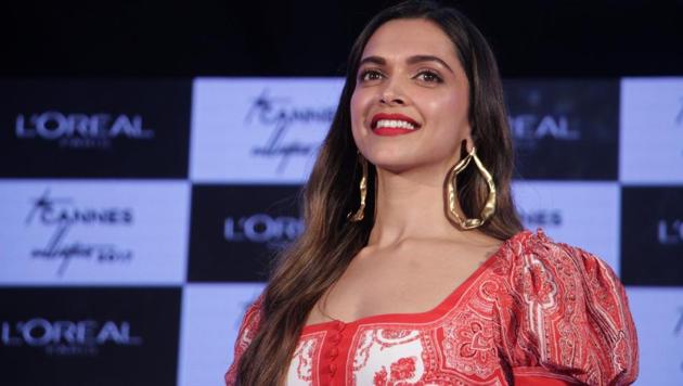 Deepika Padukone during the unveiling of Loral Paris Cannes Collection 2017 in Mumbai on May 5, 2017.(IANS) Deepika Padukone during the unveiling of Loral Paris Cannes Collection 2017 in Mumbai on May 5, 2017.(IANS)