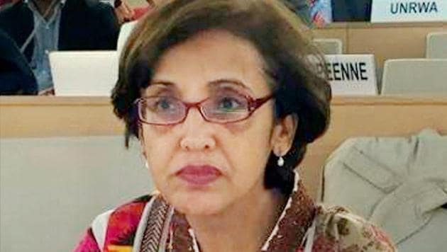 Pakistan's foreign secretary Tehmina Janjua reiterated Pakistan’s commitment to dialogue with India for the resolution of all outstanding issues.(PTI) Pakistan's foreign secretary Tehmina Janjua reiterated Pakistan’s commitment to dialogue with India for the resolution of all outstanding issues.(PTI)