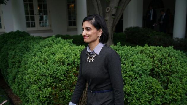 Administrator of the Centers for Medicare and Medicaid Services Seema Verma arrives in the Rose Garden of the White House to attend a press conference following the House of Representative vote on the health care bill on May 4.(AFP Photo) Administrator of the Centers for Medicare and Medicaid Services Seema Verma arrives in the Rose Garden of the White House to attend a press conference following the House of Representative vote on the health care bill on May 4.(AFP Photo)
