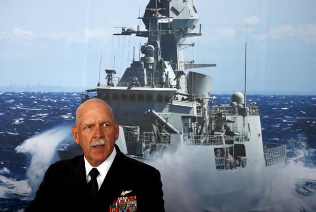 File photo of Admiral Scott Swift, the commander of the US Pacific Fleets.(Reuters)