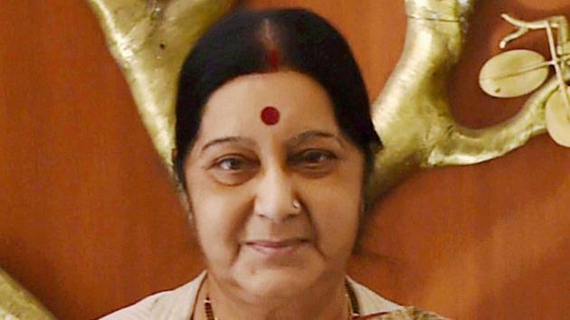 External affairs minister Sushma Swaraj is a seven-term parliamentarian, three-term MLA and former chief minister of Delhi.(PTI Photo)