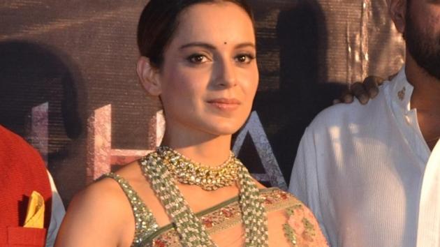 Kangana Ranaut during the poster launch of Manikarnika in Varanasi on May 4. (IANS) Kangana Ranaut during the poster launch of Manikarnika in Varanasi on May 4. (IANS)