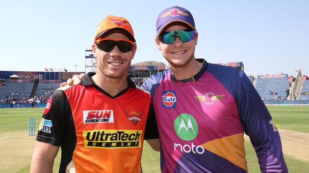Sunrisers Hyderabad captain David Warner will hope for a win against Rising Pune Supergiant, led by Steve Smith, in Indian Premier League (IPL) 2017.(BCCI)