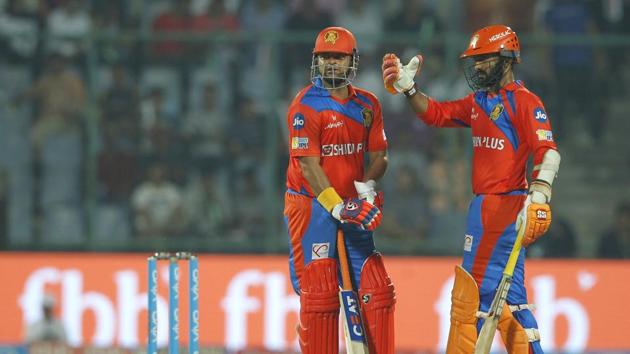 But then on Gujarat Lions skipper Suresh Raina and Dinesh Karthik struck a brilliant 133-run partnership for the third wicket to provide a solid platform to the visiting team. (BCCI)