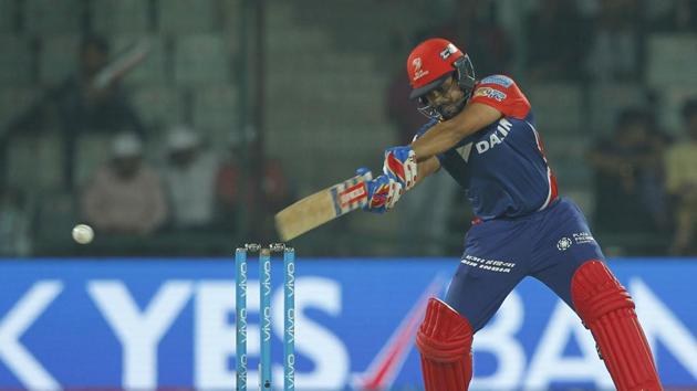 In reply, Delhi Daredevils captain Karun Nair struck a couple of boundaries but got out soon after. (BCCI)
