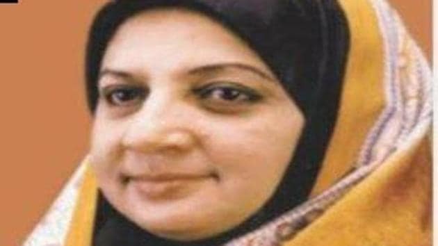 Khamarunnisa Anwar, president of IUML’s women wing was removed from the post on May 6. (ANI/Twitter) Khamarunnisa Anwar, president of IUML’s women wing was removed from the post on May 6. (ANI/Twitter)