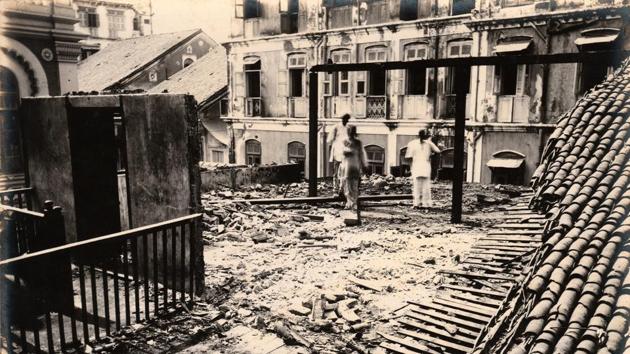 A Photo by Yaggopal Singh Chaddha, evidence photographer, of a fire in the ‘60s. Evidence photography plays a crucial role in settling insurance claims. The police or the insurance company needs a photograph as proof. (Photo courtesy: Indian Art Studio ) A Photo by Yaggopal Singh Chaddha, evidence photographer, of a fire in the ‘60s. Evidence photography plays a crucial role in settling insurance claims. The police or the insurance company needs a photograph as proof. (Photo courtesy: Indian Art Studio )