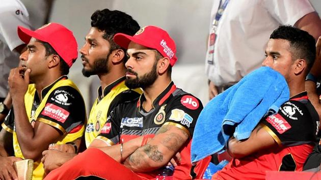 Virat Kohli-led Royal Challengers Bangalore are out of play-off race in the Indian Premier League (IPL) 2017. (PTI) Virat Kohli-led Royal Challengers Bangalore are out of play-off race in the Indian Premier League (IPL) 2017. (PTI)