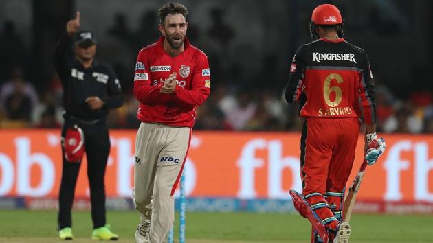 KXIP captain Glenn Maxwell brought himself into the attack and the strategy worked as he got the wickets of Mandeep and Aravind. The hosts still needed 51 off 36 with just three wickets remaining.  (BCCI ) 