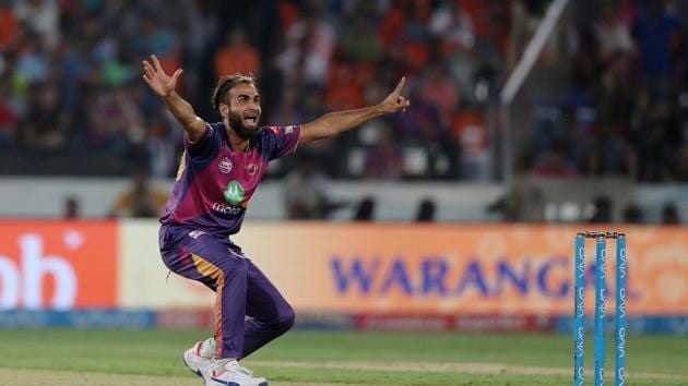 Imran Tahir got the wicket of Moises Henriques as the pressure mounted. (BCCI)
