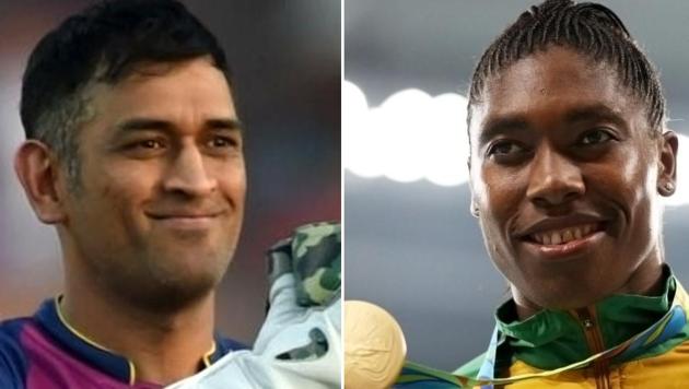 MS Dhoni has been praised by Rio Olympics gold medallist Caster Semenya (R). (HT/Agencies) MS Dhoni has been praised by Rio Olympics gold medallist Caster Semenya (R). (HT/Agencies)