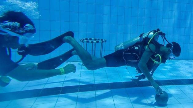A festival that celebrates the underwater world and the spirit of adventure, this festival had something for everyone, even for specially abled people. (Kunal Patil/HT Photo) 