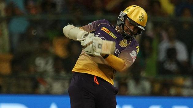 Sunil Narine blasted the joint-fastest fifty in IPL history off 15 balls as Kolkata Knight Riders romped home to a six-wicket win over Royal Challengers Bangalore in IPL 2017 to boost them to second spot in the points table.(BCCI)