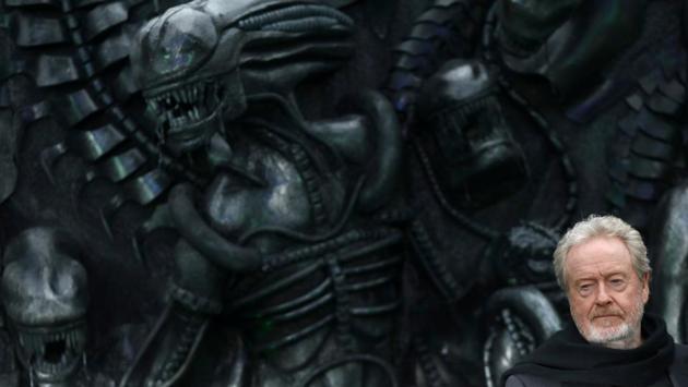 Director Ridley Scott poses for photographers at the World Premiere of 'Alien: Covenant' in London. (Neil Hall/REUTERS)