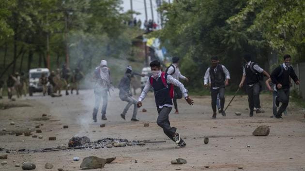 In the last few weeks, students have frequently clashed with security forces in Kashmir.(AP file photo)