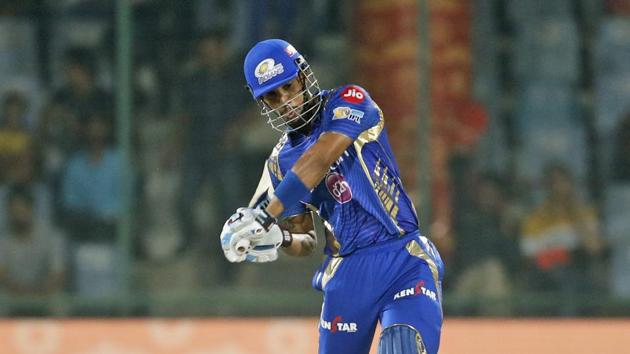 Mumbai Indians' Lendl Simmons plays a shot during the Indian Premier League (IPL) 2017 match against Delhi Daredevils in New Delhi on Saturday. (AP) Mumbai Indians' Lendl Simmons plays a shot during the Indian Premier League (IPL) 2017 match against Delhi Daredevils in New Delhi on Saturday. (AP)