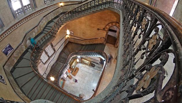A high central dome acts as the focal point of the structure. (Pratik Chorge/HT Photo) 