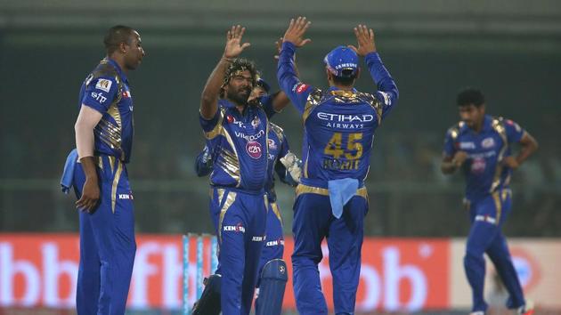 Mumbai Indians thrashed Delhi Daredevils by 146 runs to become the first team to qualify for IPL 2017 playoffs. (BCCI )