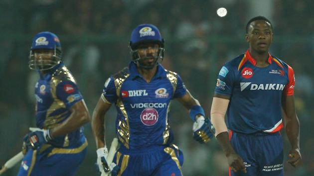 Hardik Pandya and Pollard then stitched together a quickfire 59-run partnership as Mumbai Indians finished with 212/3 in their allotted 20 overs. Pollard remained unbeaten on 63 while Hardik scored 29 off just 14 balls. (BCCI )
