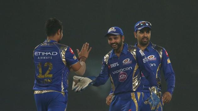 Karn Sharma and Harbhajan Singh took three wickets apiece while Malinga grabbed two. (BCCI )