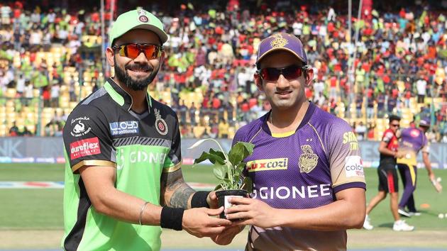 Royal Challengers Bangalore were playing with their green jersey as part of the Earth Day celebration. (BCCI)