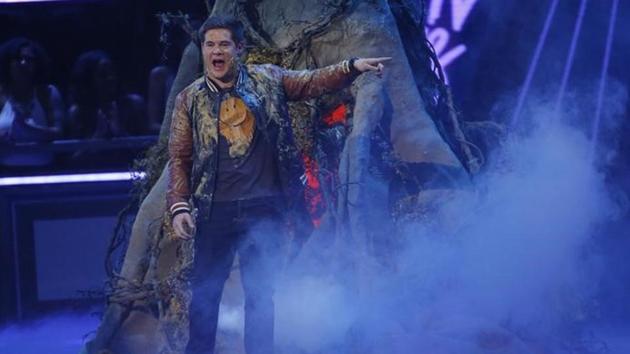 Adam DeVine, who hosted the awards ceremony, during her performance. Adam DeVine, who hosted the awards ceremony, during her performance.