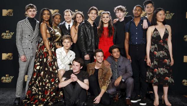 The cast of 13 Reasons Why. (REUTERS) The cast of 13 Reasons Why. (REUTERS)