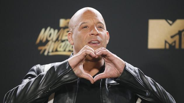 Fast and Furious star Vin Diesel greets his fans at the 2017 MTV Movie And TV Awards at The Shrine Auditorium on May 7 in Los Angeles, California. (Reuters )