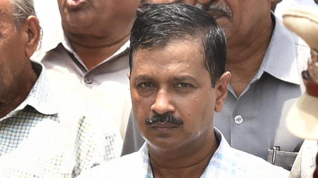 Delhi CM Arvind Kejriwal leaves Nigambodh Ghat after the cremation of his relative, in Kashmere Gate, New Delhi. (Sonu Mehta/HT Photo) Delhi CM Arvind Kejriwal leaves Nigambodh Ghat after the cremation of his relative, in Kashmere Gate, New Delhi. (Sonu Mehta/HT Photo)
