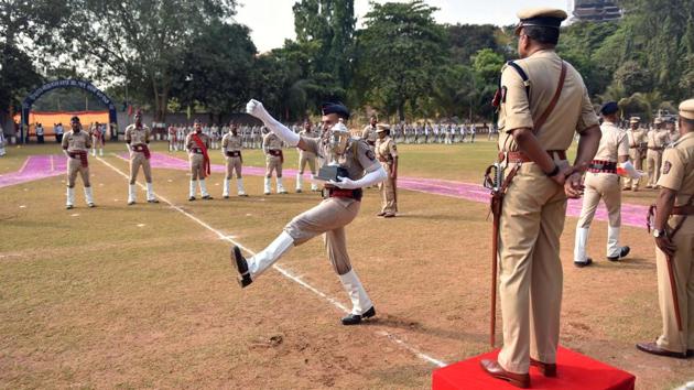 A cadet after receiving his award. (Pratham Gokhale/HT Photo) 