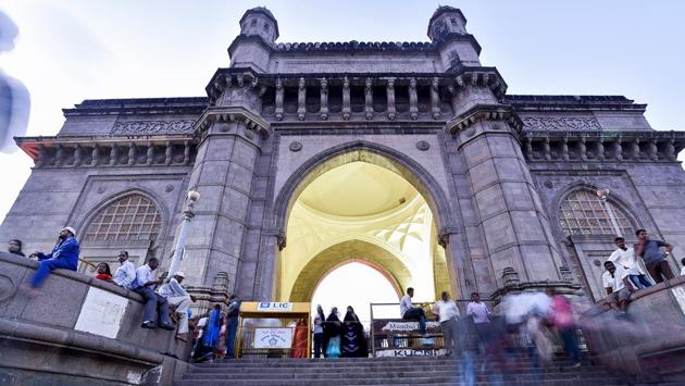 Located on the waterfront in Apollo Bunder, the monument overlooks the Arabian Sea. (Kunal Patil/HT Photo) 