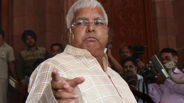 RJD chief Lalu Prasad at Parliament House on the first day of monsoon session in New Delhi. (Arvind Yadav/HT File Photo) RJD chief Lalu Prasad at Parliament House on the first day of monsoon session in New Delhi. (Arvind Yadav/HT File Photo)