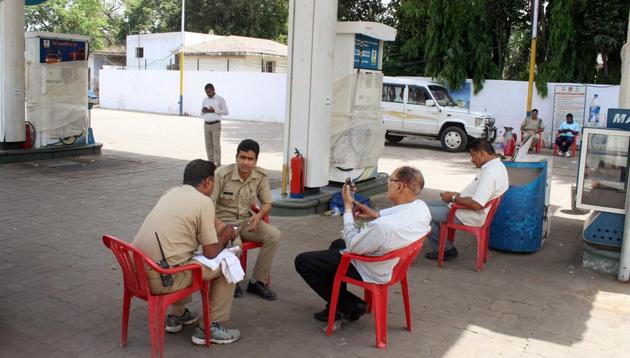File photo of a petrol pump in Lucknow which was sealed after STF officials found electronic chips which were used to short-change customers. (PTI) File photo of a petrol pump in Lucknow which was sealed after STF officials found electronic chips which were used to short-change customers. (PTI)