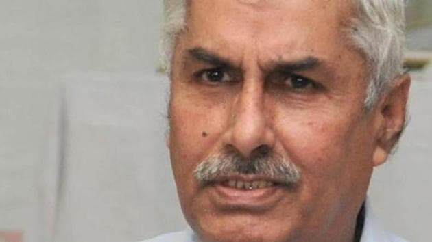 Jagdish Gagneja, RSS Punjab vice-president, was shot by two unidentified youth on a motorcycle while he was shopping on in Jalandhar August 6. (HT File Photo) Jagdish Gagneja, RSS Punjab vice-president, was shot by two unidentified youth on a motorcycle while he was shopping on in Jalandhar August 6. (HT File Photo)