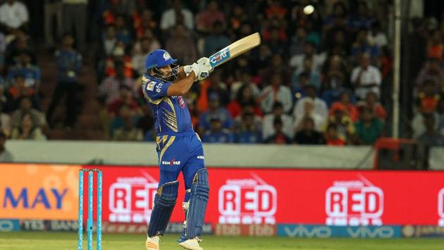 The skipper scored a solid 67 which propelled the Mumbai Indians to a respectable total at the end. (BCCI)