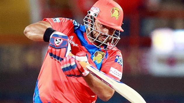 Gujarat Lions will be banking on their skipper Suresh Raina when they face Delhi Daredevils on Wednesday.(PTI)